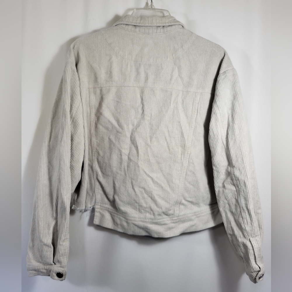 BiBi cream corduroy baggy jacket women's S #1539 - Picture 6 of 6